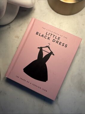 Tiny Table book Dress - Pink with Black Print
